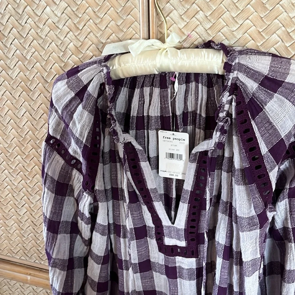 Free People Long sleeve blouse